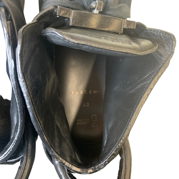 BUSCEMI Men's Sneaker Leather in Black SZ 7 - Picture 9 of 10